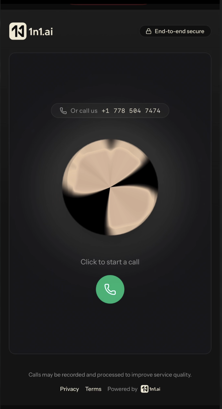 On the website widget